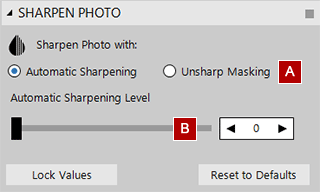 Automatic sharpening